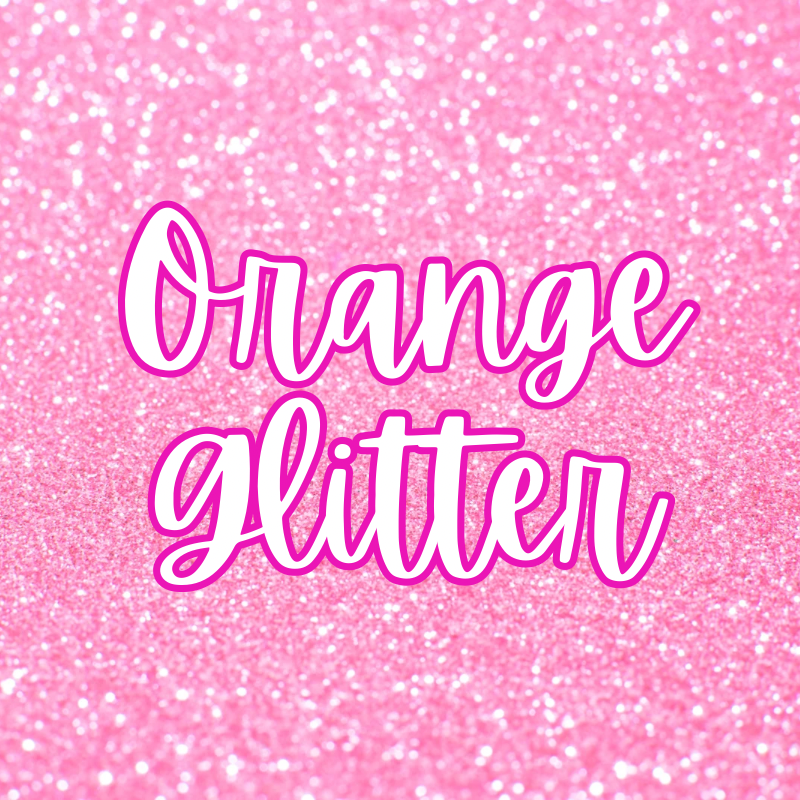 Orange Chunky Glitter