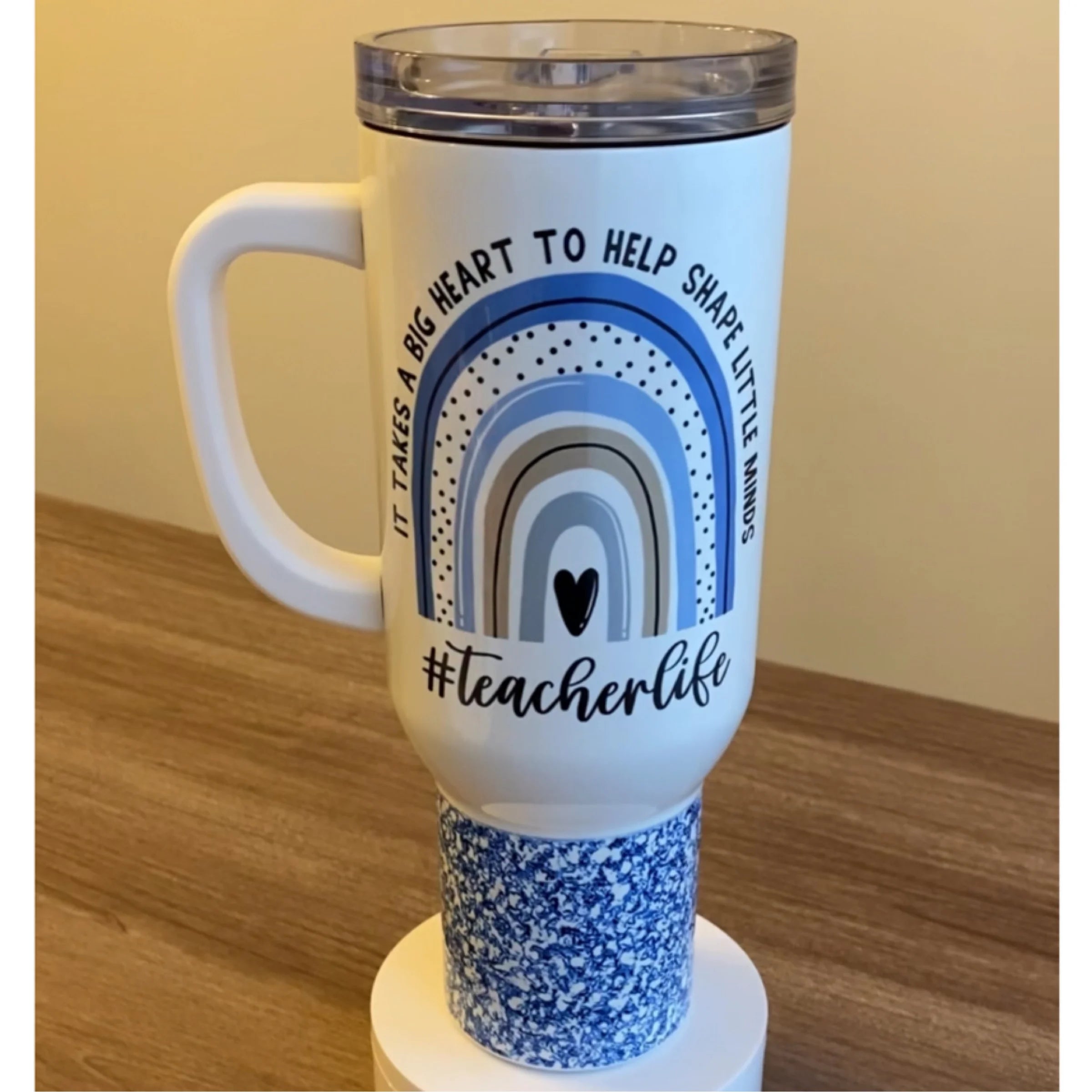 Teacher Life- 40 oz Stainless Steel Tumbler w/ Handle