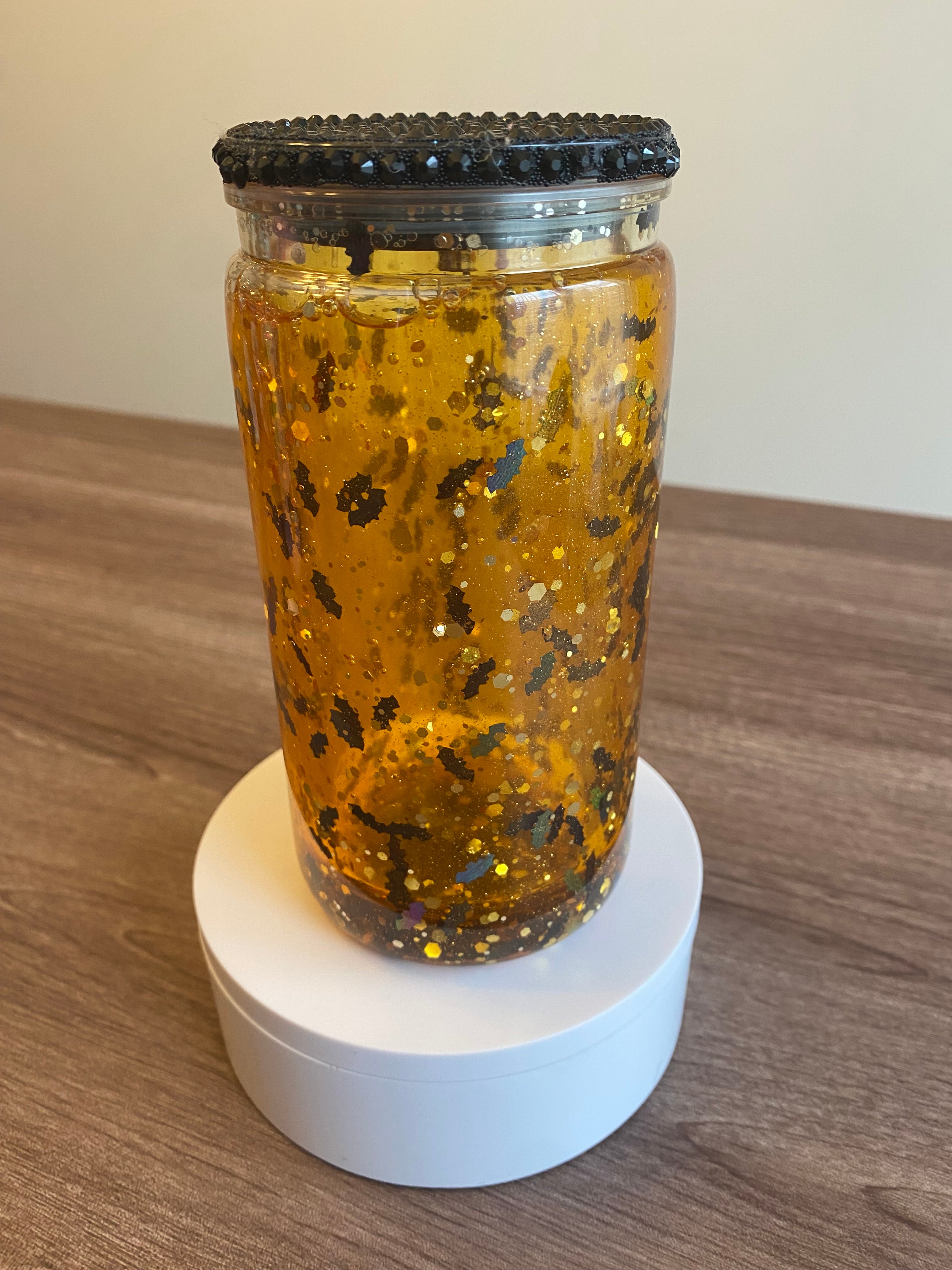Orange Bats- 16 oz Libbey Acrylic
