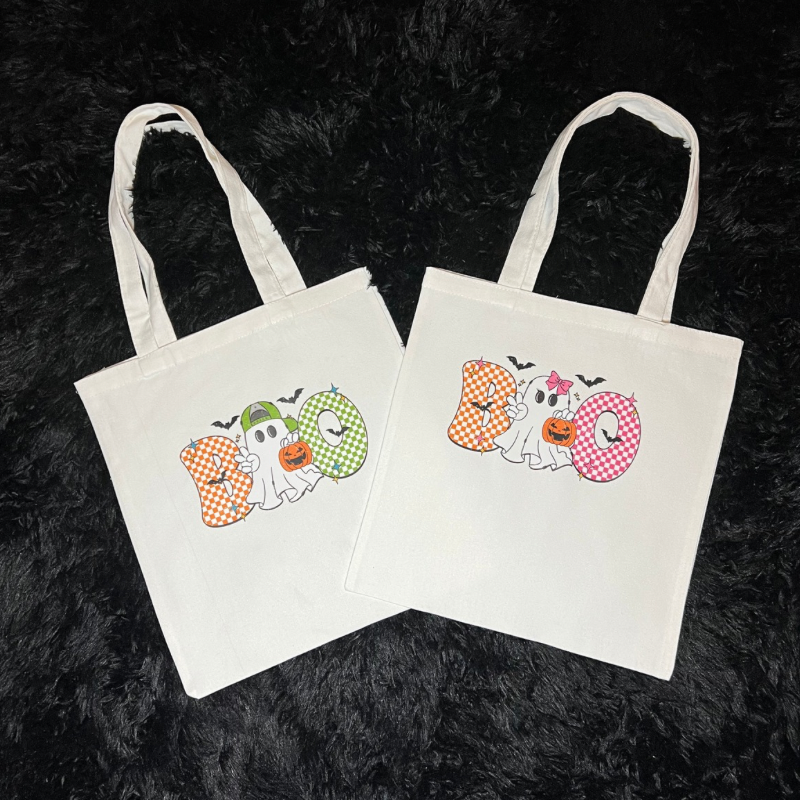 Halloween Canvas Tote Bag 🎃👻