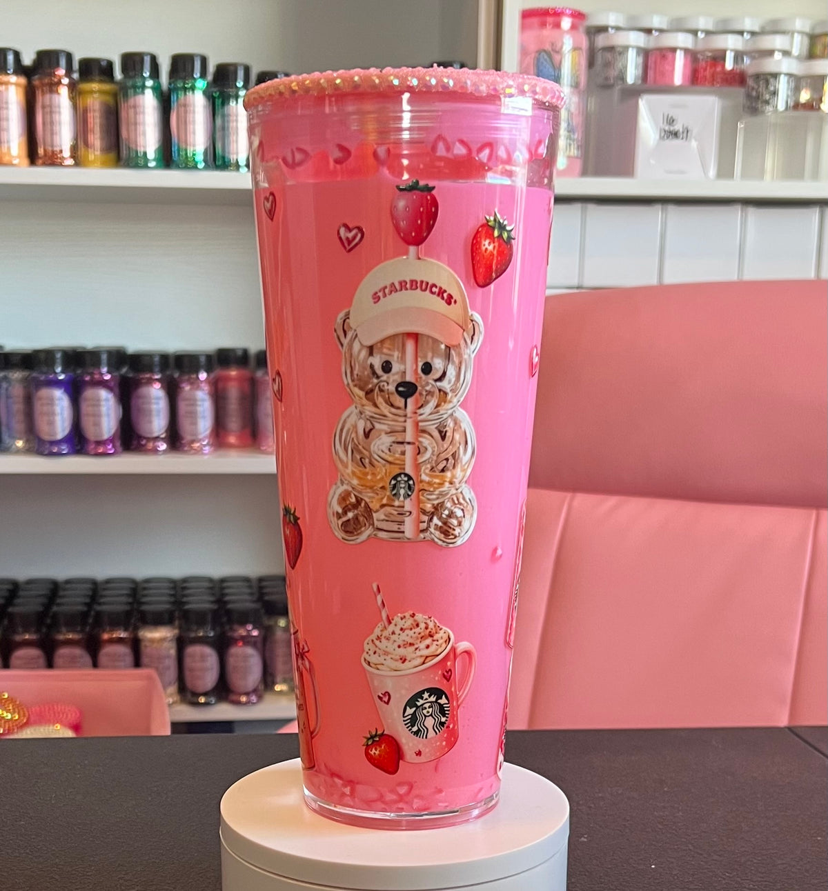 Pink Drink- 24 oz Acrylic