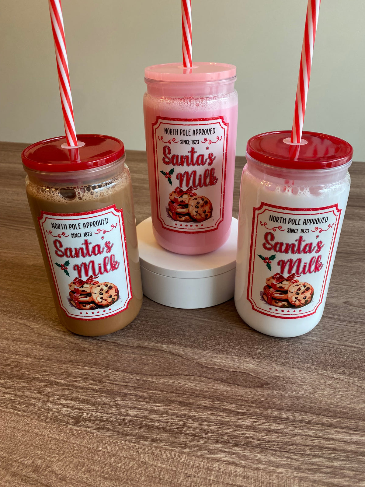 Santa's Milk- 16 oz Libbey Acrylic