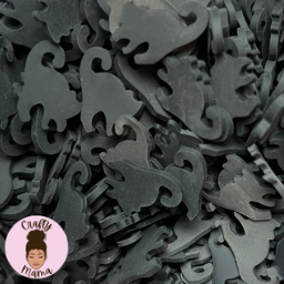 LARGE Black Cats- Clay