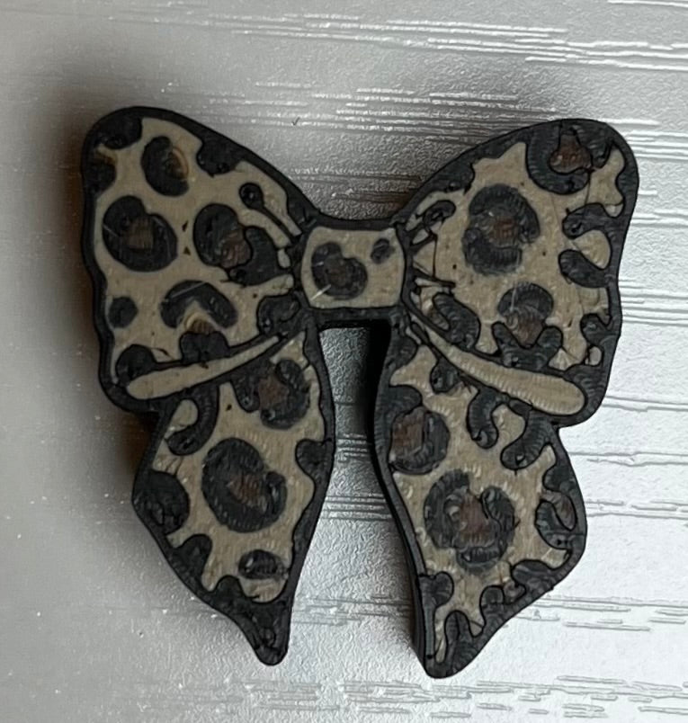 BOW- LEOPARD PRINT