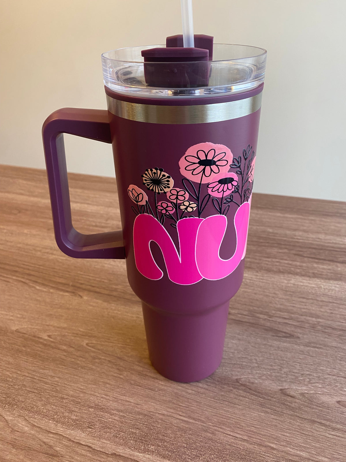 Nurse- 40 oz Double Walled Tumbler w/ Handle