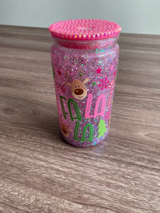 Fa La La La- 16 oz Libbey Acrylic